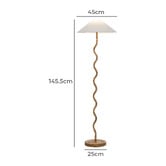 Temple &amp; Webster Marcy Wicker Floor Lamp