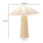 Temple &amp; Webster Totti Travertine-Look Table Lamp