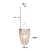 Temple &amp; Webster Rubi Capiz Shell Chandelier