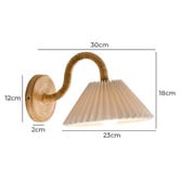 Temple &amp; Webster Harper Rattan Wall Light