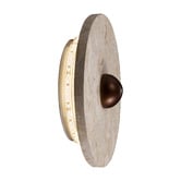Temple &amp; Webster Hector Travertine-look LED Wall Sconce