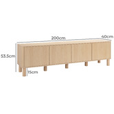 Temple &amp; Webster Rupert 4 Door TV Unit