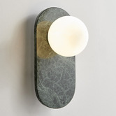 Temple &amp; Webster Green Kye Marble Wall Light