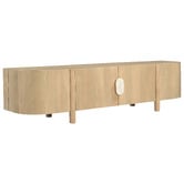Temple &amp; Webster Laila Mango Wood &amp; Marble TV Unit