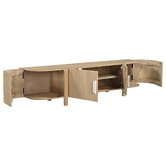 Temple &amp; Webster Laila Mango Wood &amp; Marble TV Unit