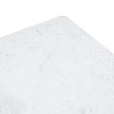 Temple &amp; Webster Misha Square Mango Wood &amp; Marble Coffee Table