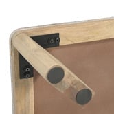 Temple &amp; Webster Misha Rectangle Mango Wood &amp; Marble Coffee Table