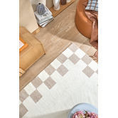 Temple &amp; Webster Reign Check Machine Washable Rug