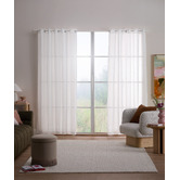 Temple &amp; Webster Kara Sheer Eyelet Curtains