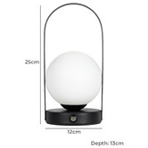 Temple &amp; Webster 25cm Whitely Portable LED Touch Lamp