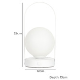 Temple &amp; Webster 25cm Whitely Portable LED Touch Lamp