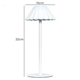 Temple &amp; Webster 32cm Rory Cordless LED Touch Lamp
