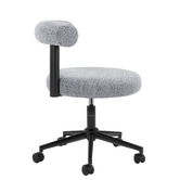 Temple &amp; Webster Wendy Writing Desk &amp; Hannon Boucle Office Chair Set