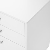Temple &amp; Webster White Twin Lakes 3 Drawer Filing Cabinet