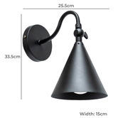 Temple &amp; Webster Ray Metal Wall Light