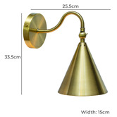 Temple &amp; Webster Ray Metal Wall Light