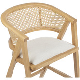 Temple &amp; Webster 65cm Shun Rattan &amp; Beech Wood Bar Stool