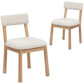Temple &amp; Webster Theo Beech Wood Dining Chairs