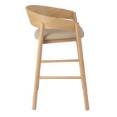 Temple &amp; Webster 67cm Mattia Curved Back Solid Bar Stool