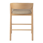 Temple &amp; Webster 64.5cm Mattia Curved Back Solid Bar Stool