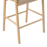 Temple &amp; Webster 64.5cm Mattia Curved Back Solid Bar Stool