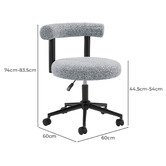 Temple &amp; Webster Hannon Boucle Office Chair