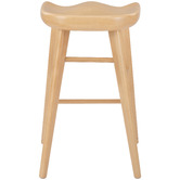 Temple &amp; Webster 66cm Sella Beech Wood Bar Stool