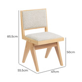 Temple &amp; Webster Adi Beech Wood Dining Chairs