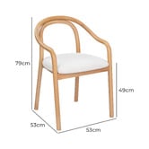 Temple &amp; Webster Klein Beech Wood Dining Chair