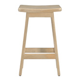 Temple &amp; Webster 65cm Nisha Mango Wood Bar Stool