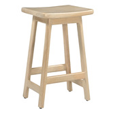 Temple &amp; Webster 65cm Nisha Mango Wood Bar Stool