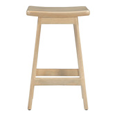 Temple &amp; Webster 65cm Nisha Mango Wood Bar Stool