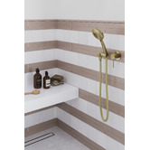Temple &amp; Webster Clovelly Brushed Gold Shower/Bath Wall Mixer