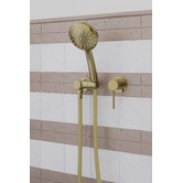 Temple &amp; Webster Clovelly Brushed Gold Shower/Bath Wall Mixer