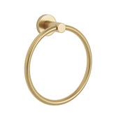 Temple &amp; Webster Clovelly Brushed Gold Towel Ring