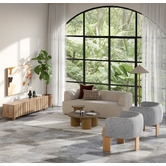 Temple &amp; Webster Kahli Timber Floor Lamp