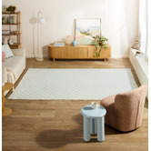 Temple &amp; Webster Rhea Travertine Floor Lamp