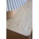 Temple &amp; Webster Ronan Travertine Bedside Table