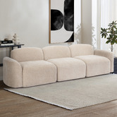 Temple &amp; Webster Cami 4 Seater Chenille Modular Sofa
