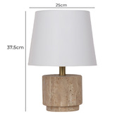 Temple &amp; Webster Rowan Travertine Table Lamp