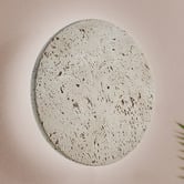 Temple &amp; Webster Clinton Travertine LED Wall Sconce