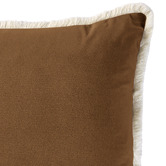 Temple &amp; Webster Orlena Fringed Rectangular Velvet Cushion