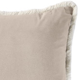 Temple &amp; Webster Orlena Fringed Rectangular Velvet Cushion