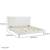 Temple &amp; Webster Dune Upholstered Bed