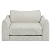Temple &amp; Webster Aldo 1.5 Seater Oversized Single Boucle Sofa Bed