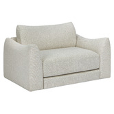 Temple &amp; Webster Aldo 1.5 Seater Oversized Single Boucle Sofa Bed