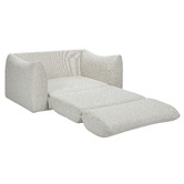 Temple &amp; Webster Aldo 1.5 Seater Oversized Single Boucle Sofa Bed