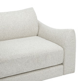 Temple &amp; Webster Aldo 1.5 Seater Oversized Single Boucle Sofa Bed