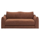 Temple &amp; Webster Aldo 3 Seater Queen Boucle Sofa Bed