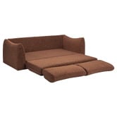 Temple &amp; Webster Aldo 3 Seater Queen Boucle Sofa Bed